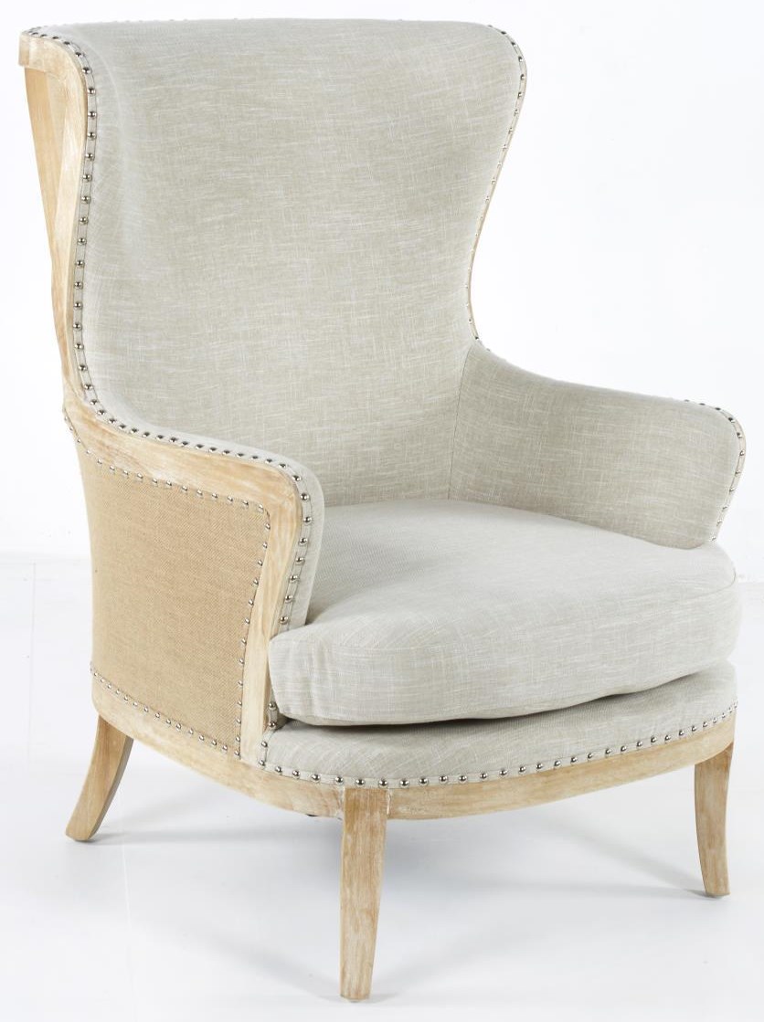 Exposed wood best sale arm chair